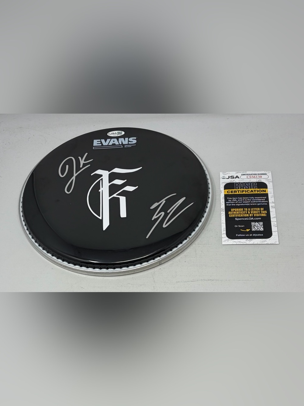 Fit For A King signed Drumhead JSA COA
